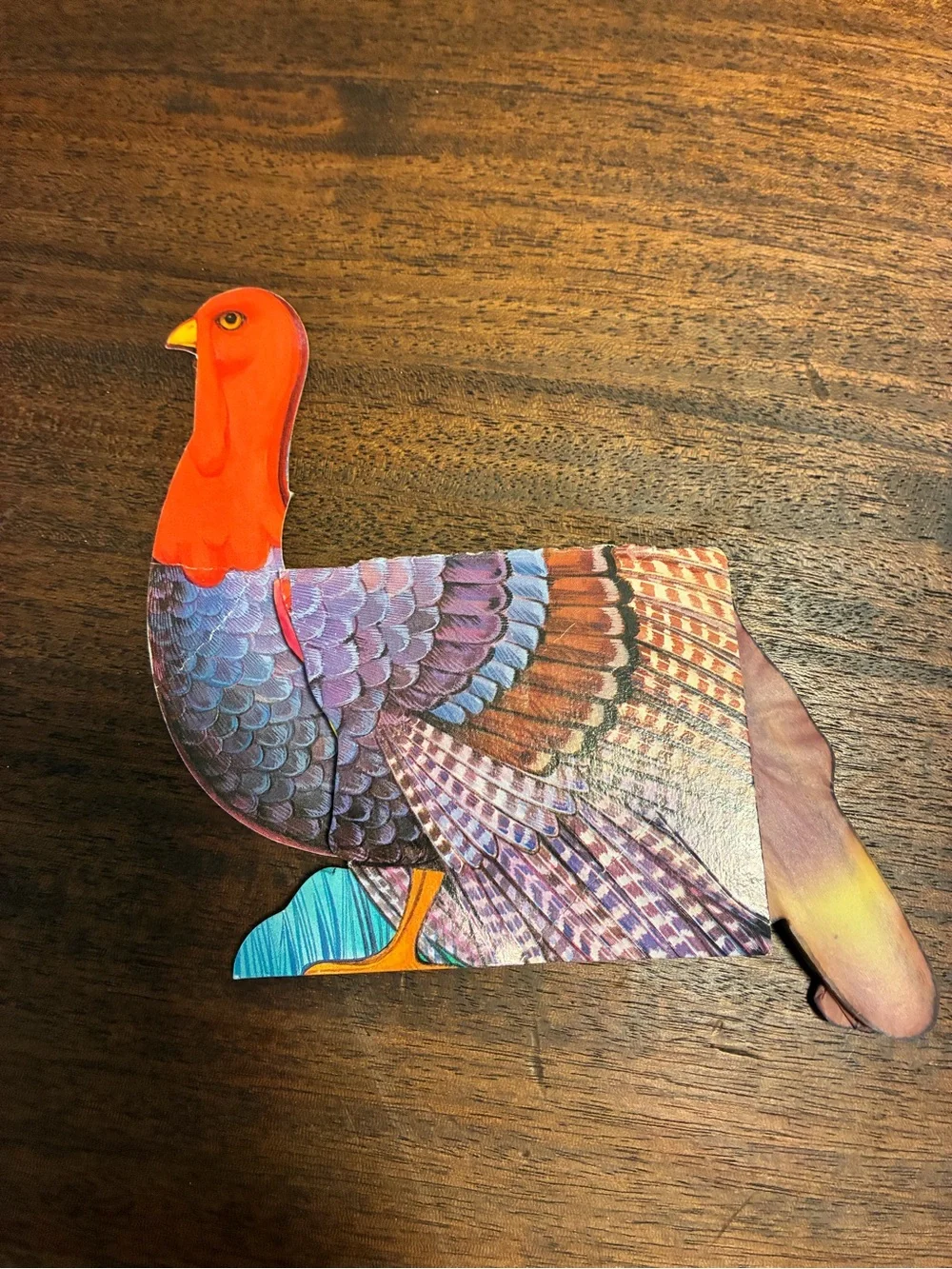 Set of 3 Vintage Paper Honeycomb Turkeys Original Packaging Thanksgiving